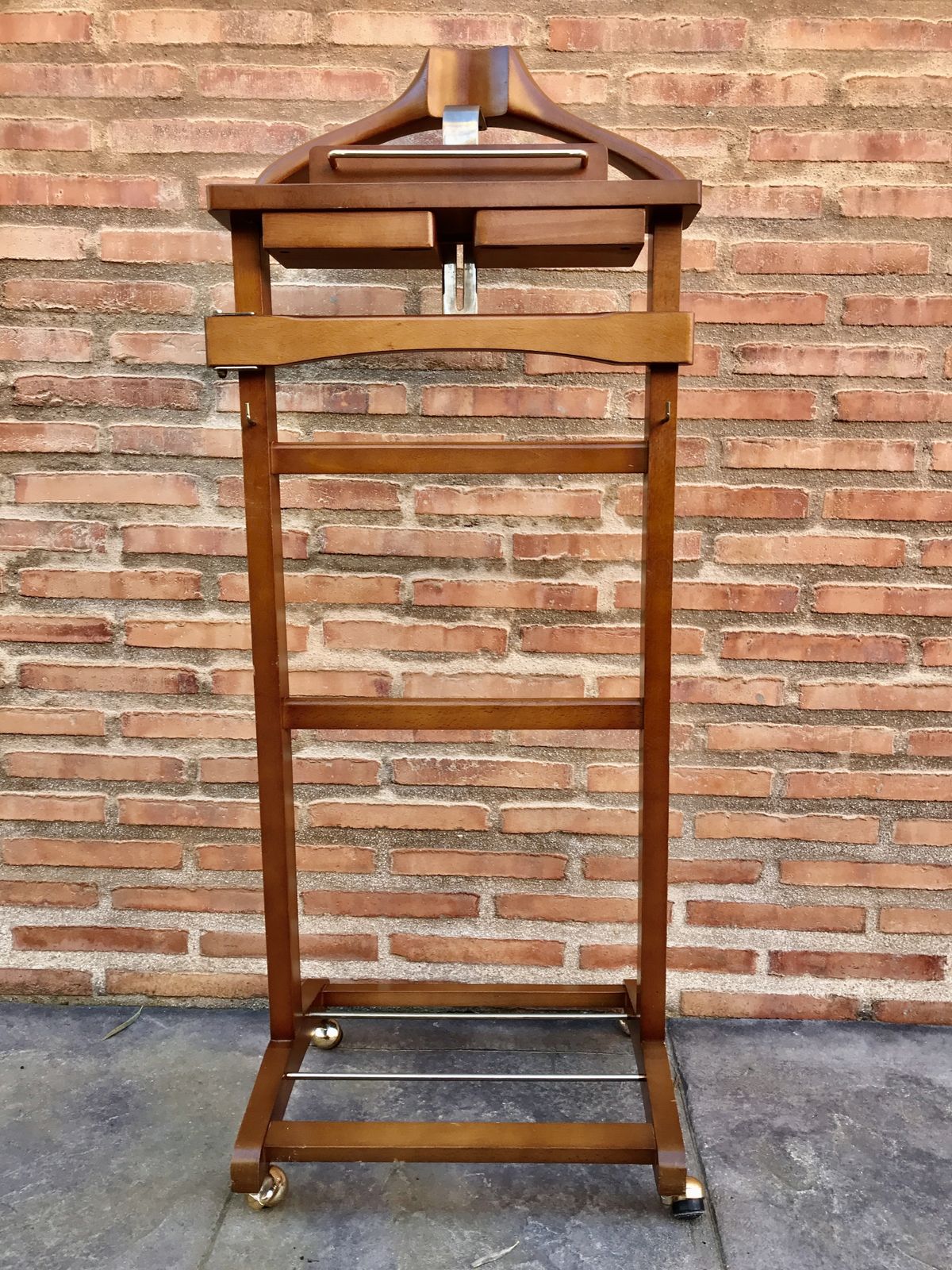 Mid Century Modern Italian Wood Valet Stand Dressboy, 1960s photo Home Decor