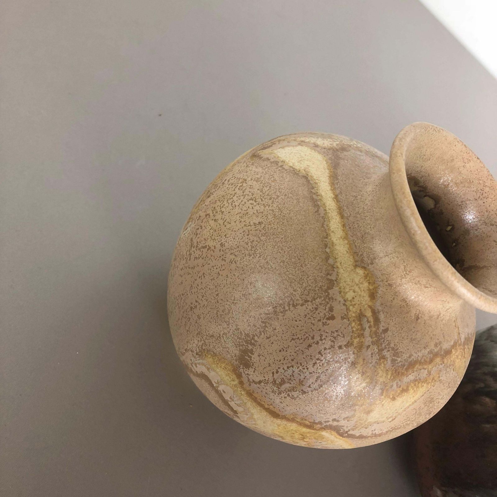 Set Of 2 Pottery Vases Fat Lava Abstract Designed By Ruscha, Germany, 1960s photo buy