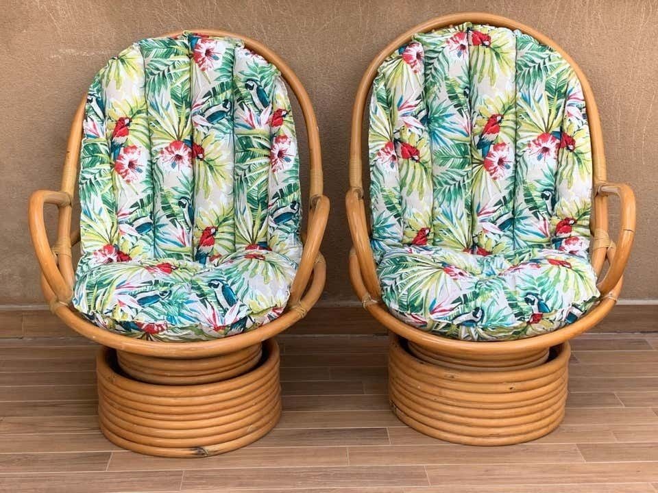 Italian Mid Century Modern Bamboo Set Of Lounge Patio With Settee And Rocking photo for sale