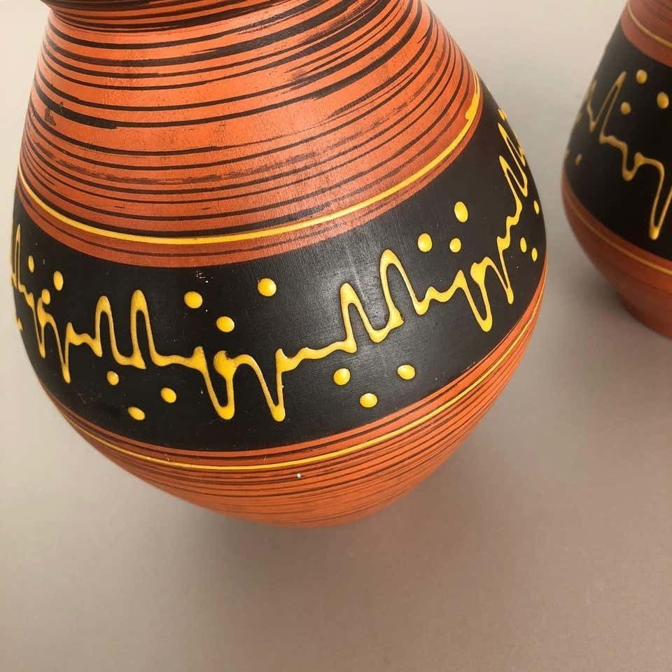 photo furniture Set Of 2 Ceramic Pottery Vase Heinz Siery Carstens Tönnieshof, Germany, 1960s