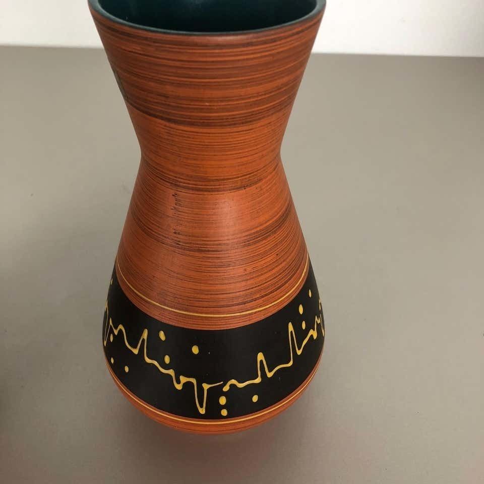 444.0 Set Of 2 Ceramic Pottery Vase Heinz Siery Carstens Tönnieshof, Germany, 1960s photo