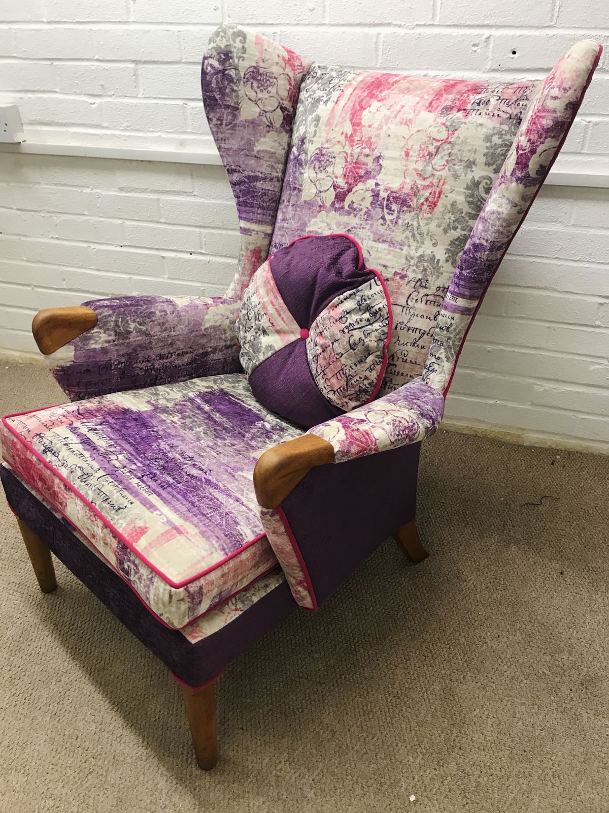 Parker Knoll Papa Bear Chair  Model 757 Fully Refurbished And  Newly Upholstered In Luxury Velvet photo vintage