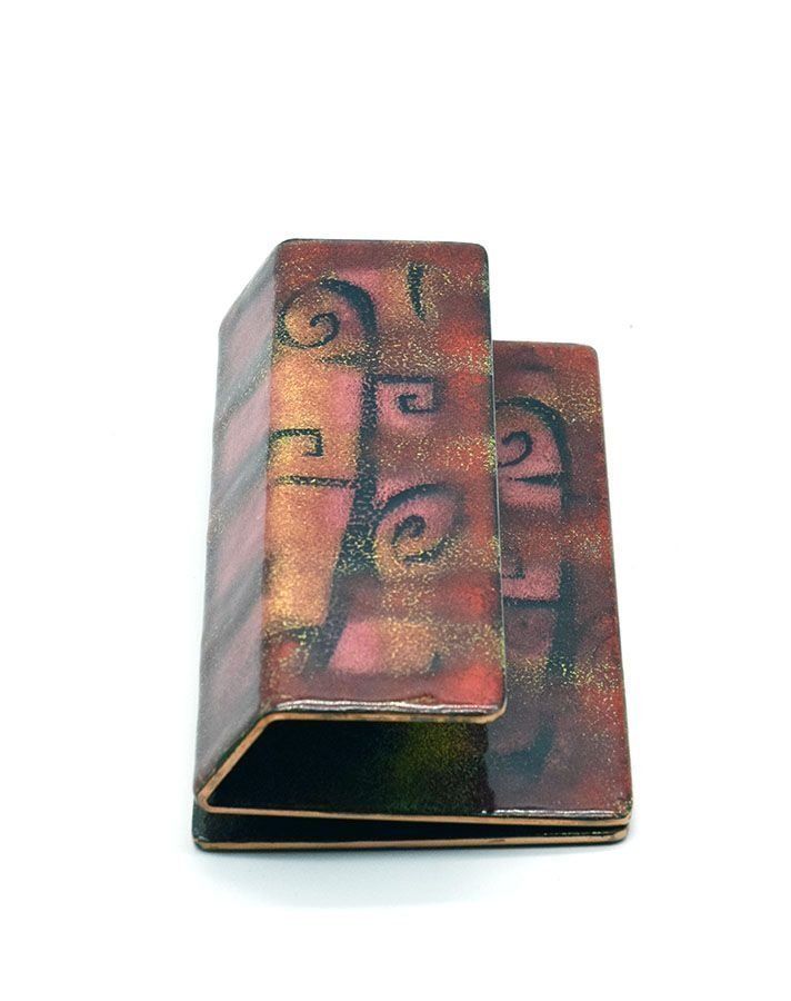 Door Handle In Enameled Copper By Paolo De Poli, 1950s photo furniture
