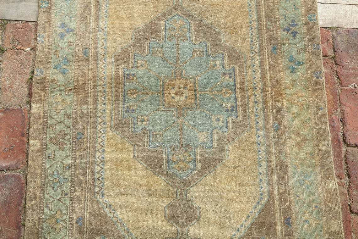 Handmade Rug, Bohemian Rug, Vintage Rug, Oriental Rug, Decorative Rug, Anatolian Rug, Area Rug, Turkish Rug, Oushak Rug, 3 X 5.9 Ft photo Textiles