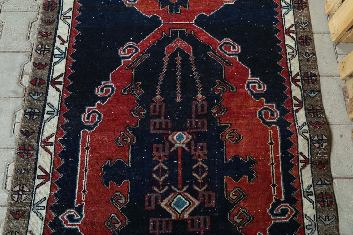 4 X 12 Ft, Wide Runner, Turkish Runner Rug, Anatolian Runner, Handmade Runner Rug, Vintage Runner Rug, Oushak Runner Rug, Hallway Rug photo vinterior