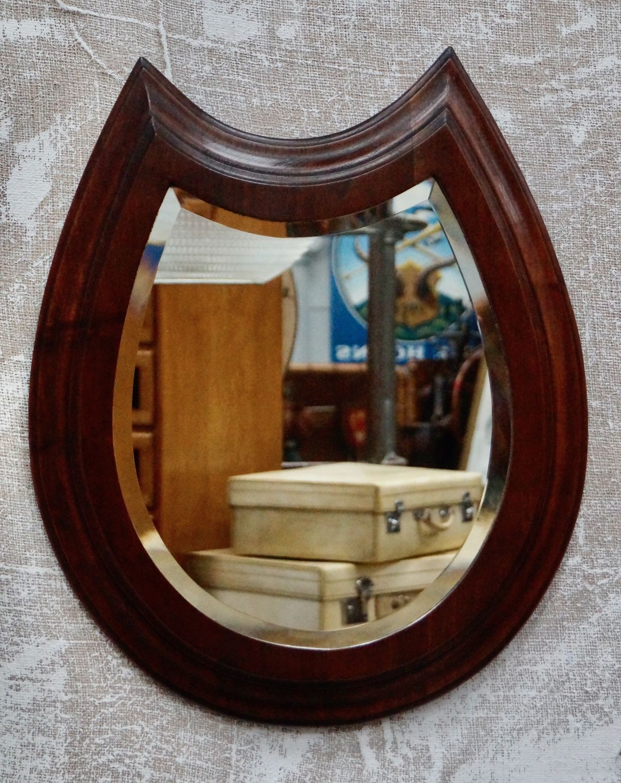 Victorian Mahogany Horseshoe Mirror photo buy