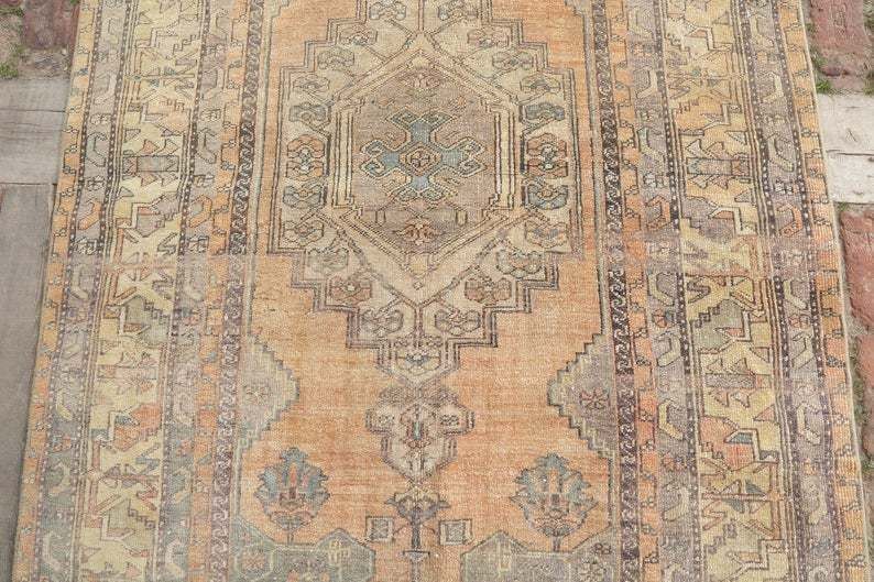 Area Rug, Turkish Rug, Oushak Rug, Handmade Rug, Decorative Rug, Anatolian Rug, Bohemian Rug, Vintage Rug, Oriental Rug photo Textiles