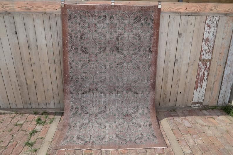photo for sale Floral Design, Anatolian Rug, Vintage Rug, Decorative Rug, Oushak Rug, Turkish Rug, Area Rug, Handmade Rug, Bohemian Rug