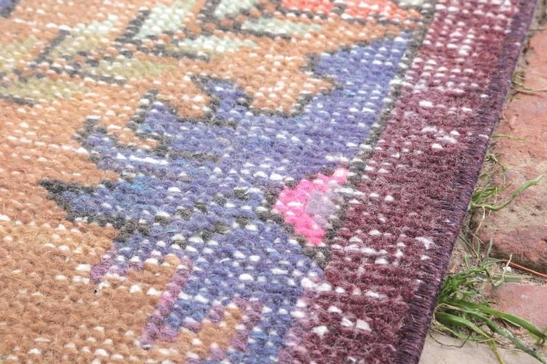 Handmade Rug, Turkish Rug, Antique Rug, Area Rug, Oushak Rug, Vintage Rug, Decorative Rug, Red Rug photo vinterior