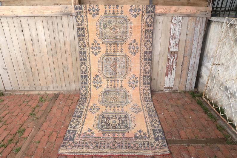 photo furniture Antique Runner Rug, Wide Runner Rug, Vintage Runner Rug, Bohemian Runner Rug, Oushak Runner Rug, Hallway Rug, Turkish Runner Rug