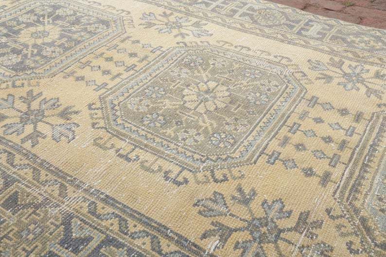 Oushak Runner Rug, Turkish Runner Rug, Anatolian Runner Rug, Vintage Runner Rug, Antique Runner Rug, Hallway Rug, Runner Rug photo vinterior