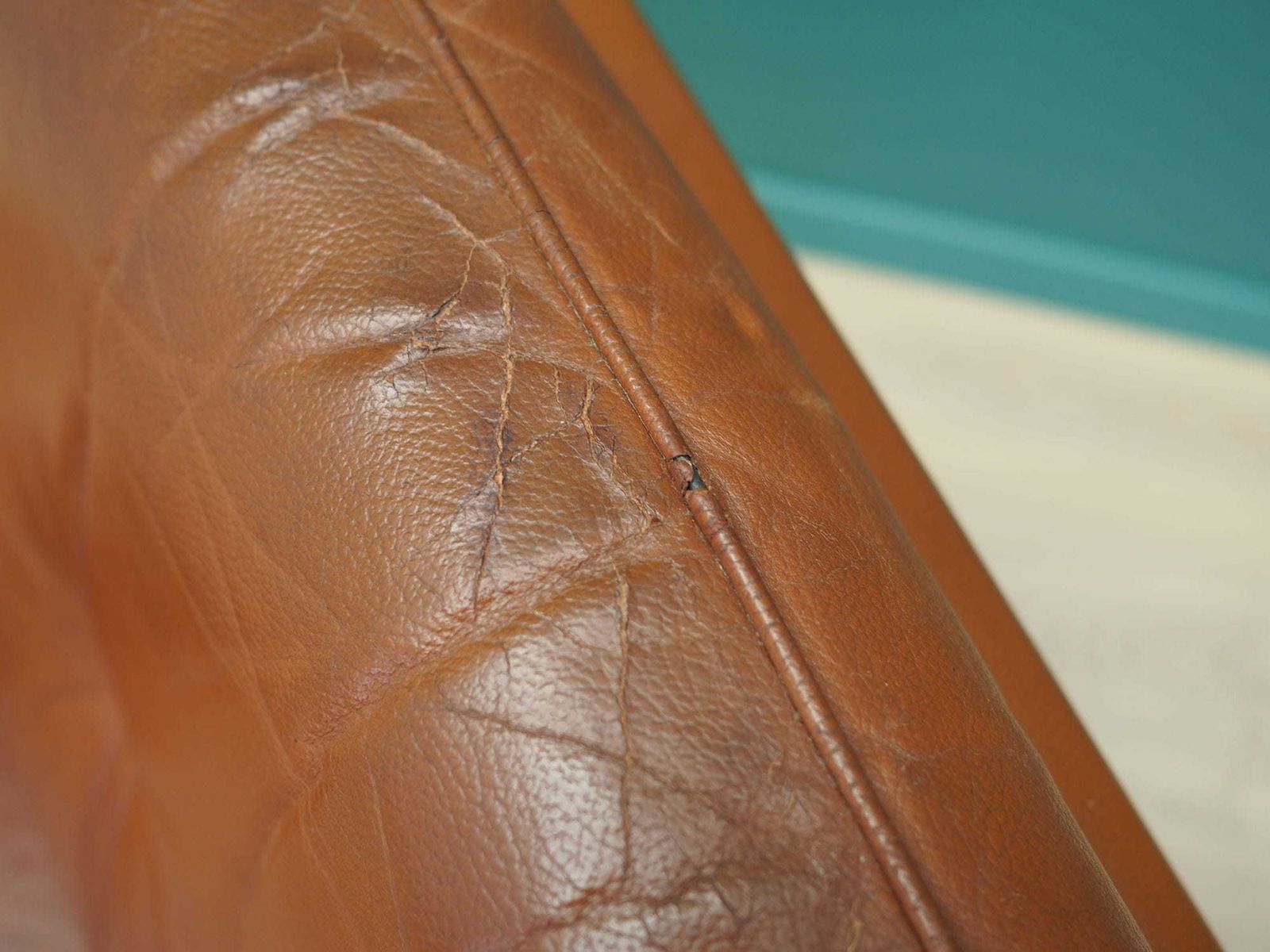 photo vintage Leather Armchair, Danish Design, 60s, Production: Denmark