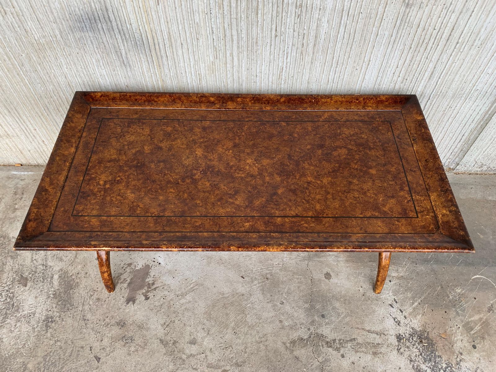 Tables d'appoint églomisées de style Hollywood Regency photo Mobilier