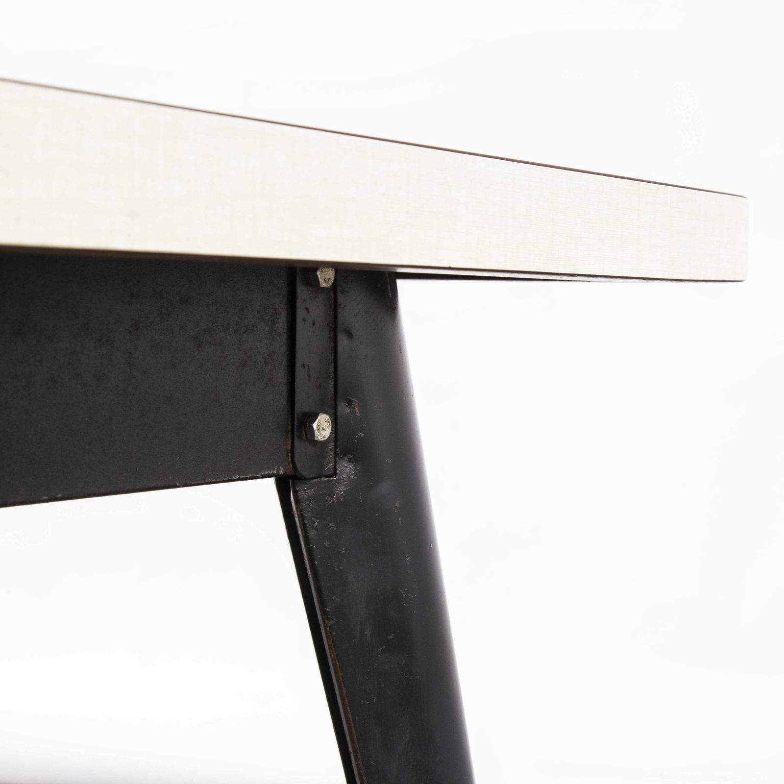 1950’s Original French T55 Tolix Rectangular Cafe Kitchen Dining Table (Model 2) photo for sale