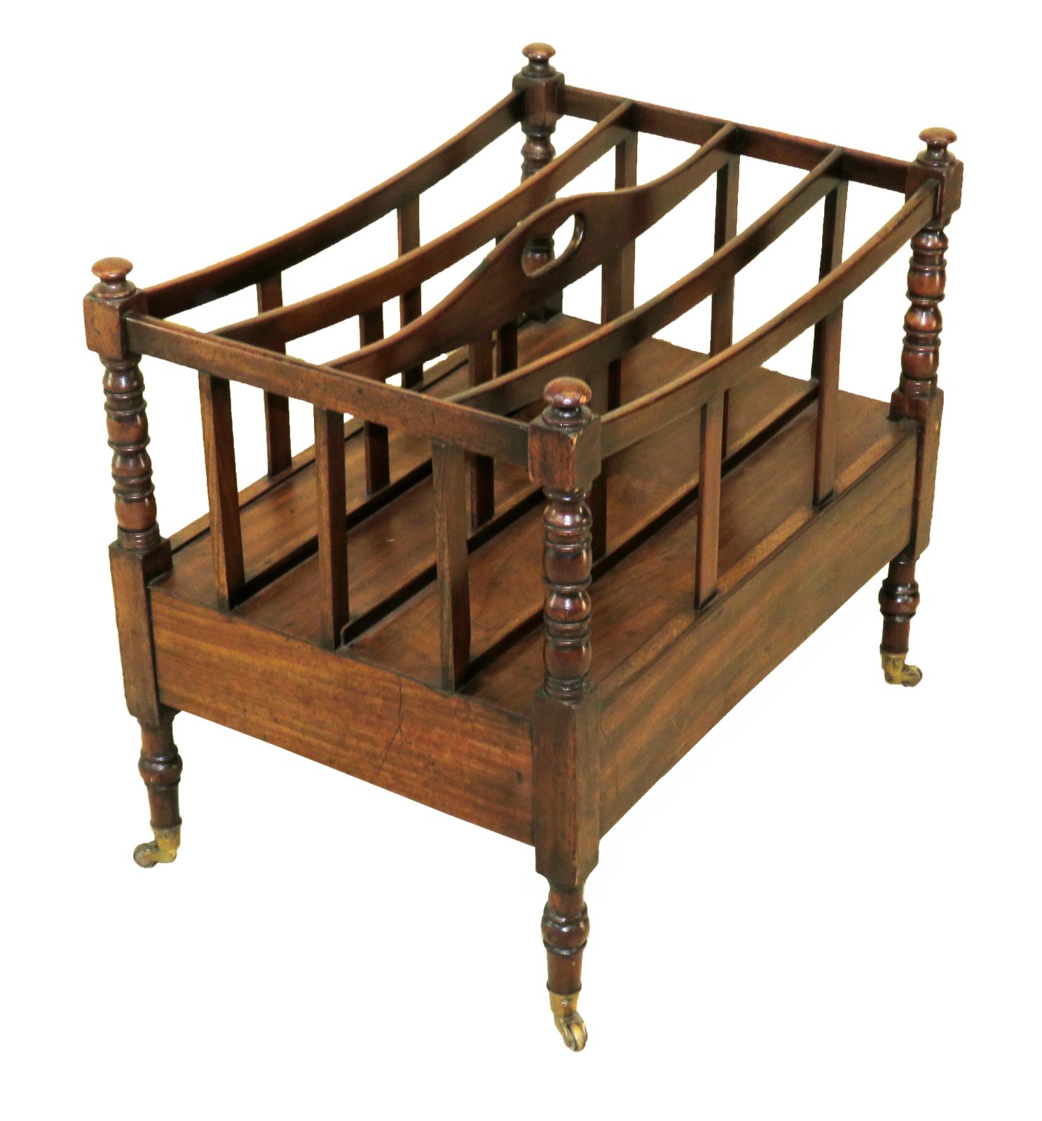 Antique Regency Mahogany Boat Shaped Canterbury (England, Circa 1820) photo Furniture