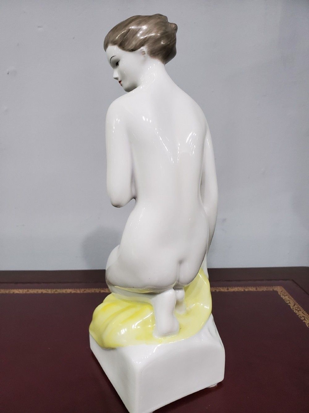 Hollohaza Hungarian Art Deco Nude Porcelain Girl C1930s photo Home Decor