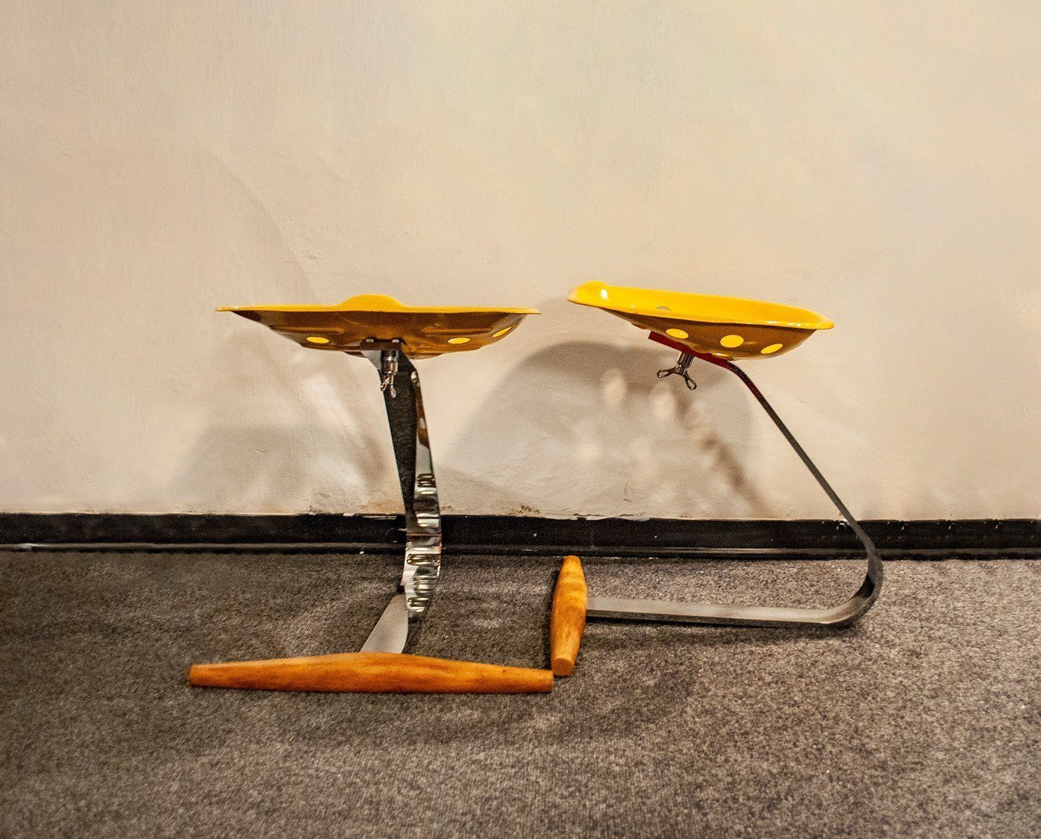 Italian Stools By Achille Castiglioni For Zanotta, 1950s, Set Of 2 photo 2662.4
