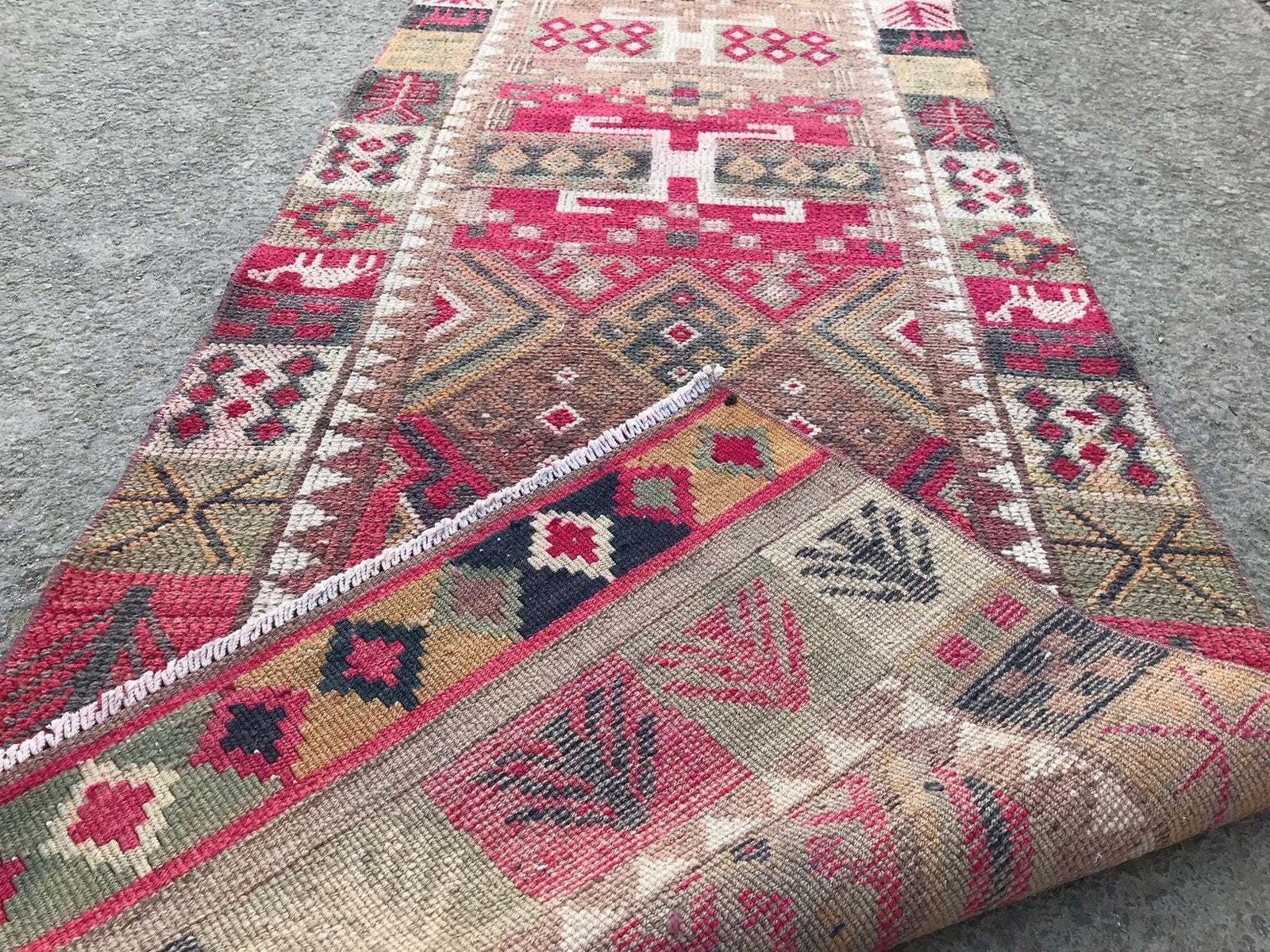 Runner Rug,Original Runner,Oushak Runner,Wool Rug,Home Decor,Anatolian Runner,Turkish Rug,Bohemian Rug,Area Rug,Carpet Rug,Turkish Runner photo vintage