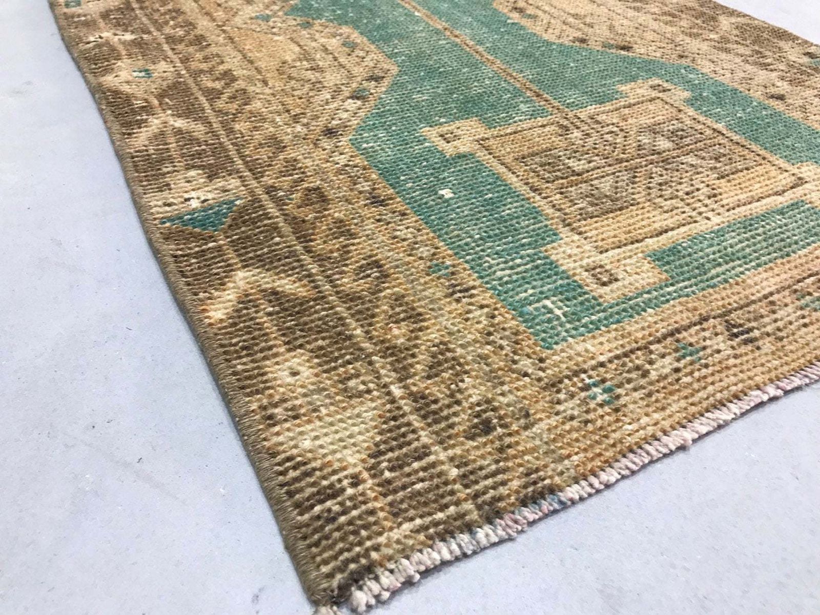 photo for sale Decorative Door Mat Rug,Turquoise And Beige Rug Nomadic Anatolian Rug,,Bathroom Mat,Small Rug,Rug,Kitchen Rug,Traditional Wool
