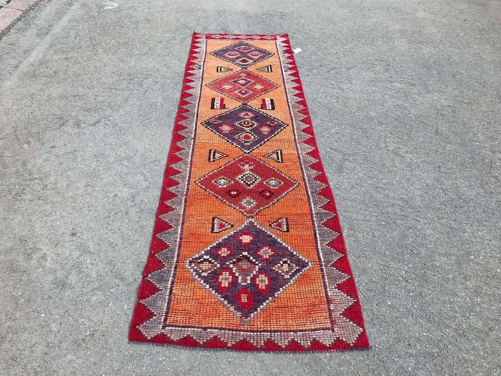 Runner Rug,Turkish Runner,Oushak Runner,Wool Rug,Home Decor,Anatolian Runner,Turkish Rug,Bohemian Rug,Area Rug,Carpet Rug,Turkish Runnerrug photo for sale
