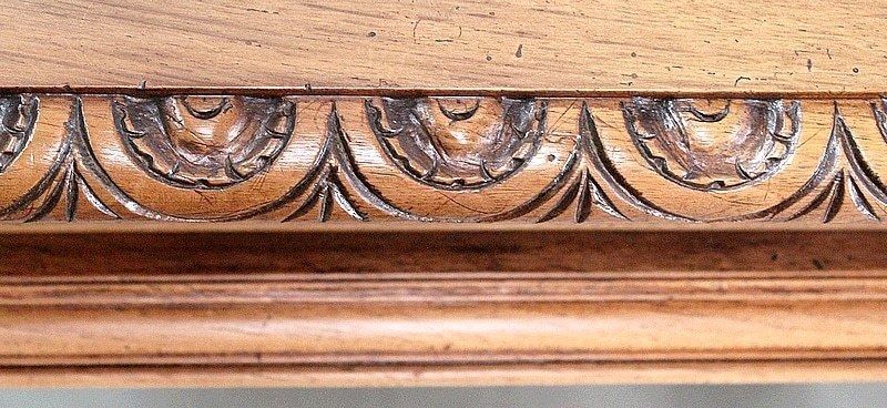 photo for sale Office Table In Solid Walnut, Louis XIII Style  19th Century