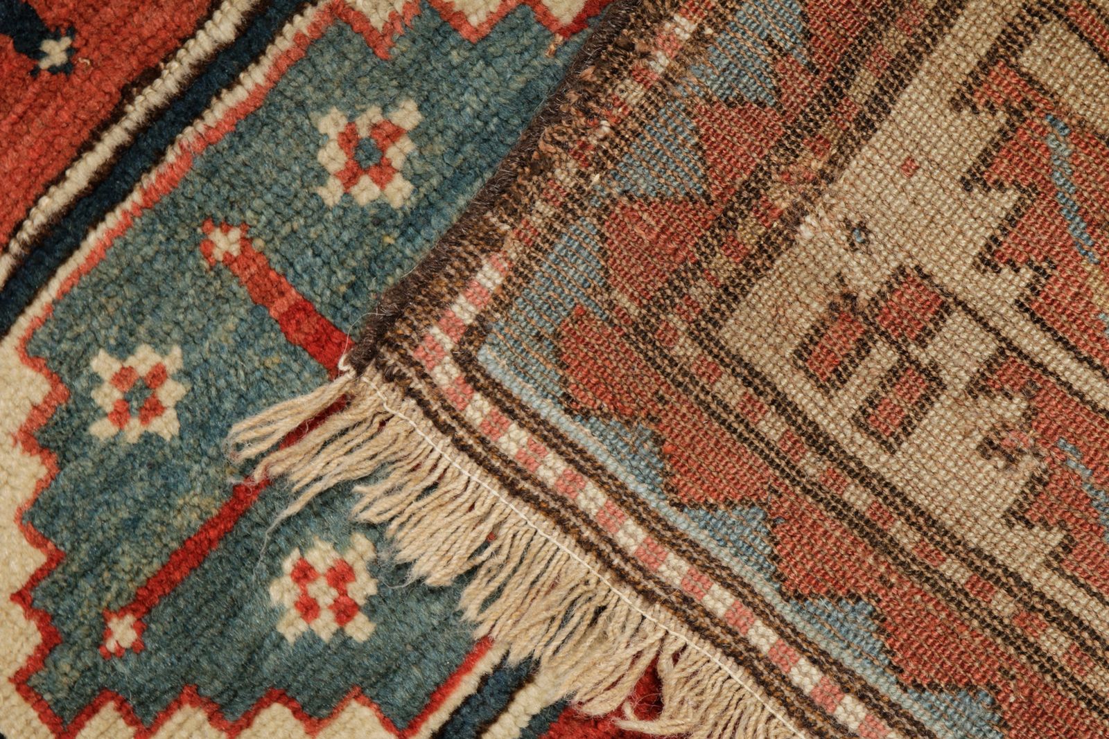 Antique Hand Made Caucasian Shirvan Runner Rug 119x343cm photo vinterior
