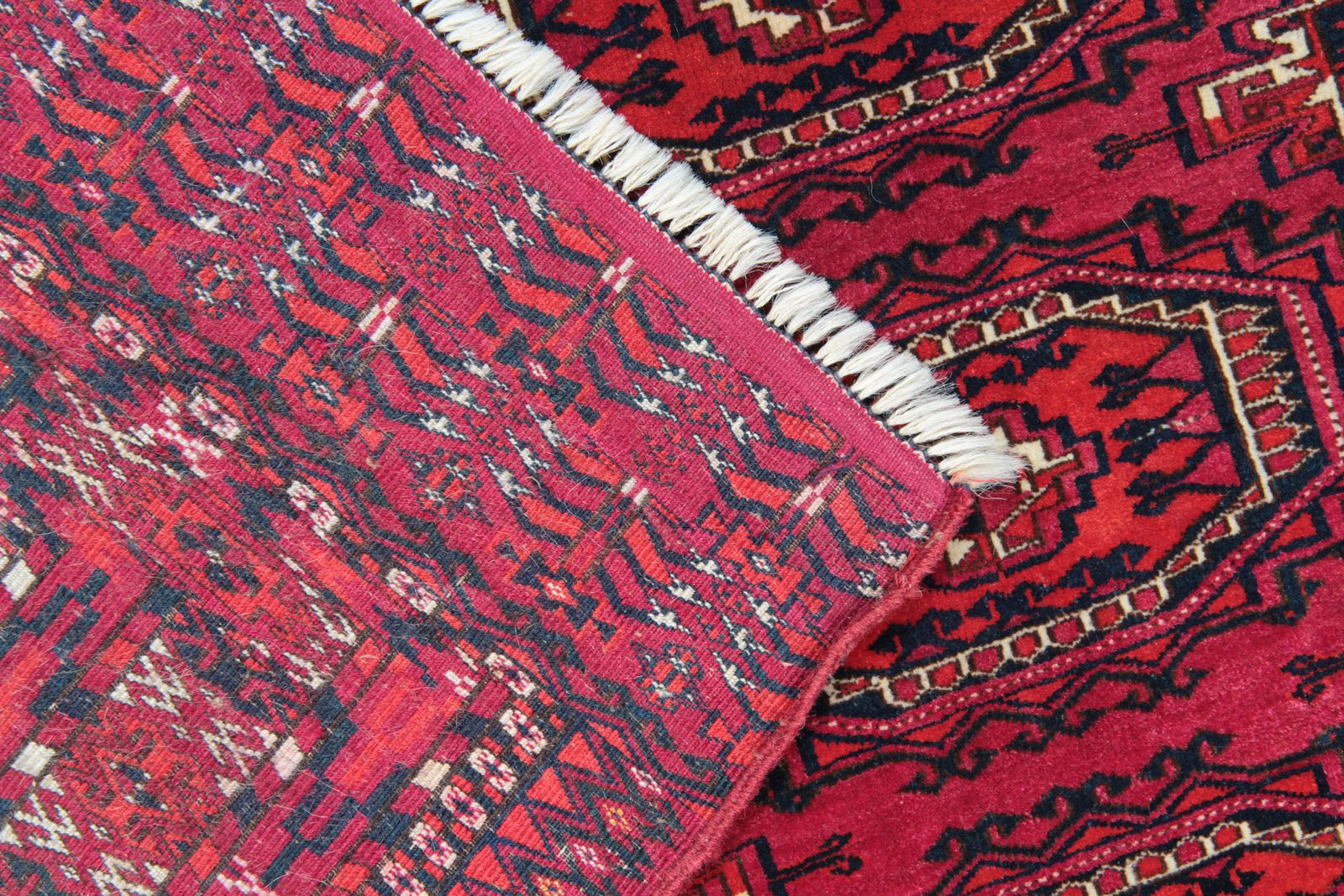 Antique Handwoven Wool Turkmen Area Rug 80x149cm photo furniture