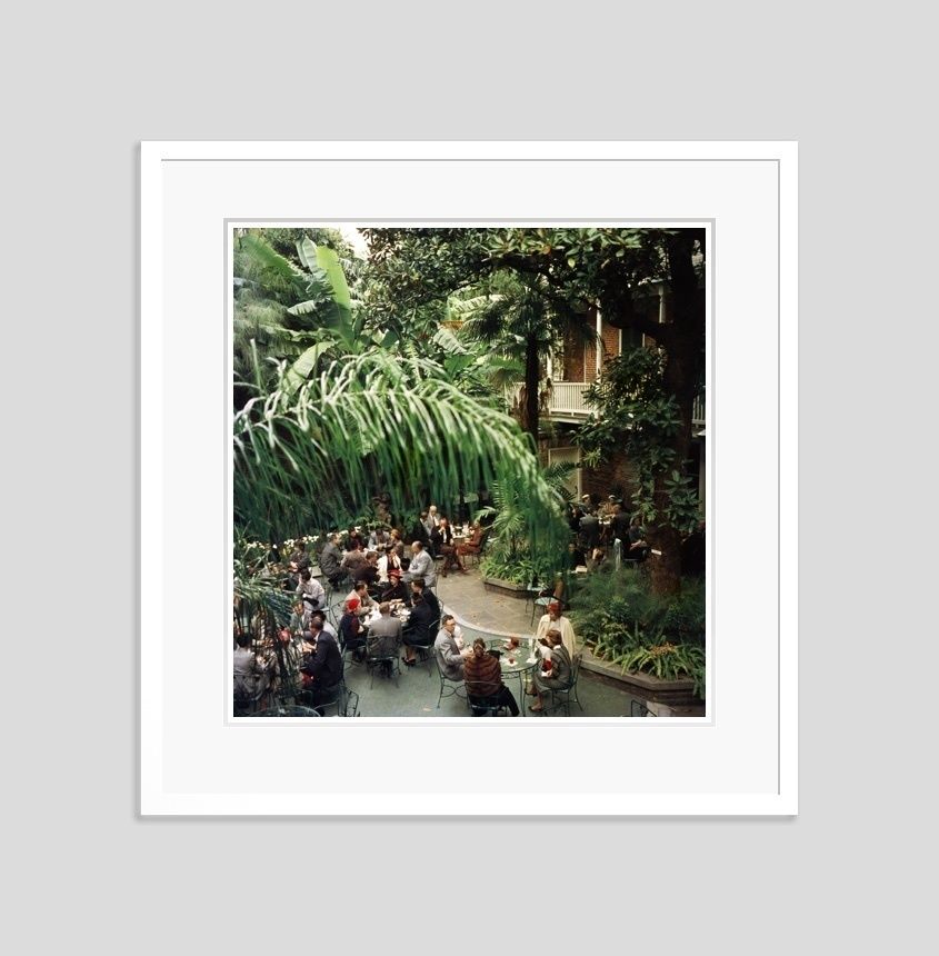 Slim Aarons 'Brunch At Brennans' C. 1960 C Type Print Framed In White