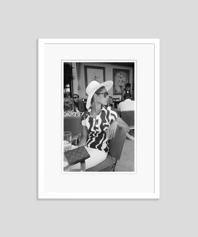 Slim Aarons 'Palm Bay Club' 1965 Silver Gelatin Print Framed In White