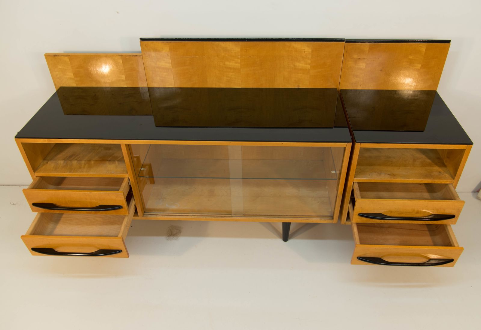 Modular Set Of Table, Night Stand And Chest Of Drawers By M. Pozar, 1960s photo for sale