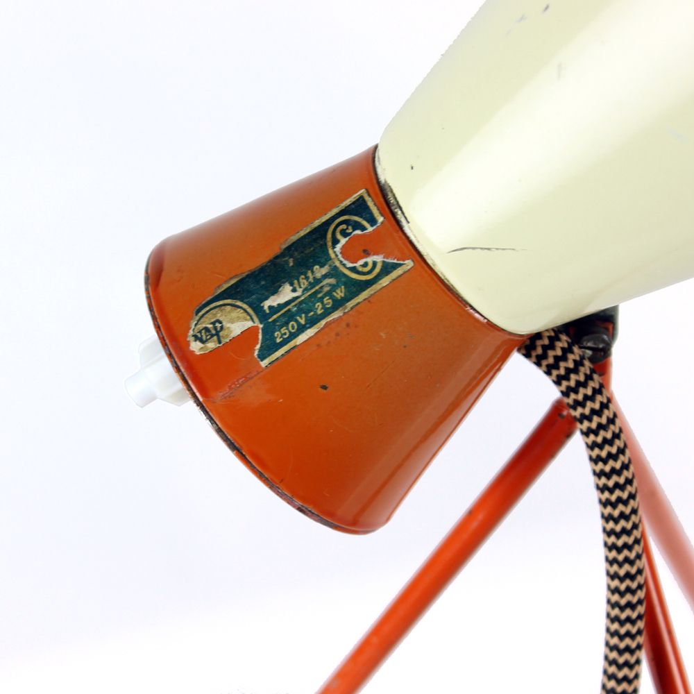 Midcentury Metal Table Lamp Model 1816 By Josef Hurka For Napako, Czechoslovakia 1960s photo for sale