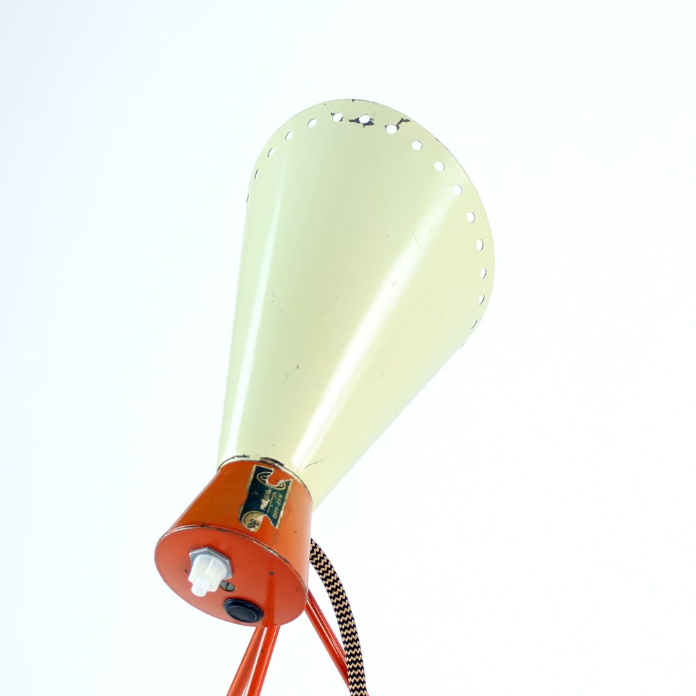 Midcentury Metal Table Lamp Model 1816 By Josef Hurka For Napako, Czechoslovakia 1960s photo 595.0