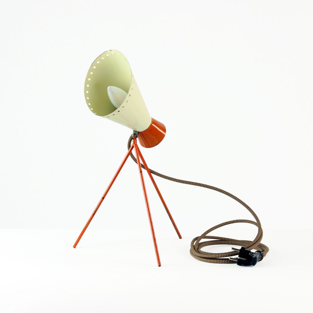 Midcentury Metal Table Lamp Model 1816 By Josef Hurka For Napako, Czechoslovakia 1960s photo buy