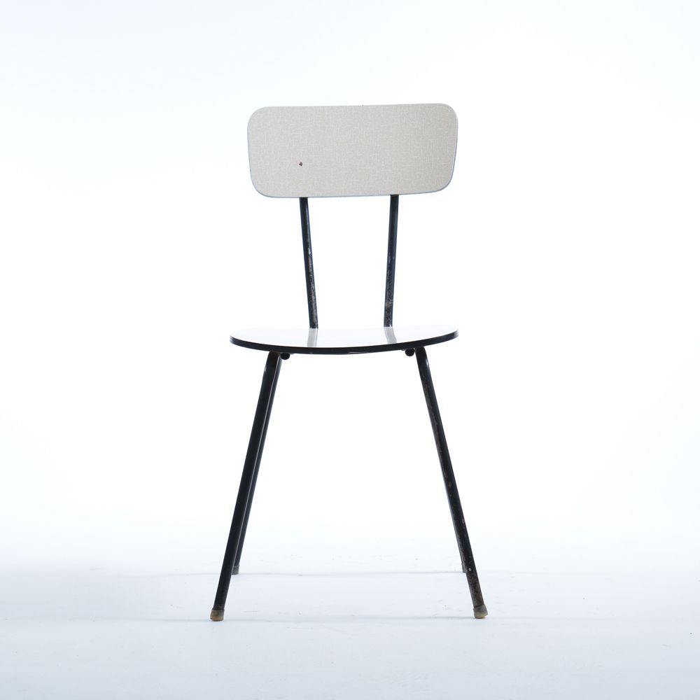 photo furniture Midcentury Chair In Metal & Formica, Kovona Czechoslovakia 1960s