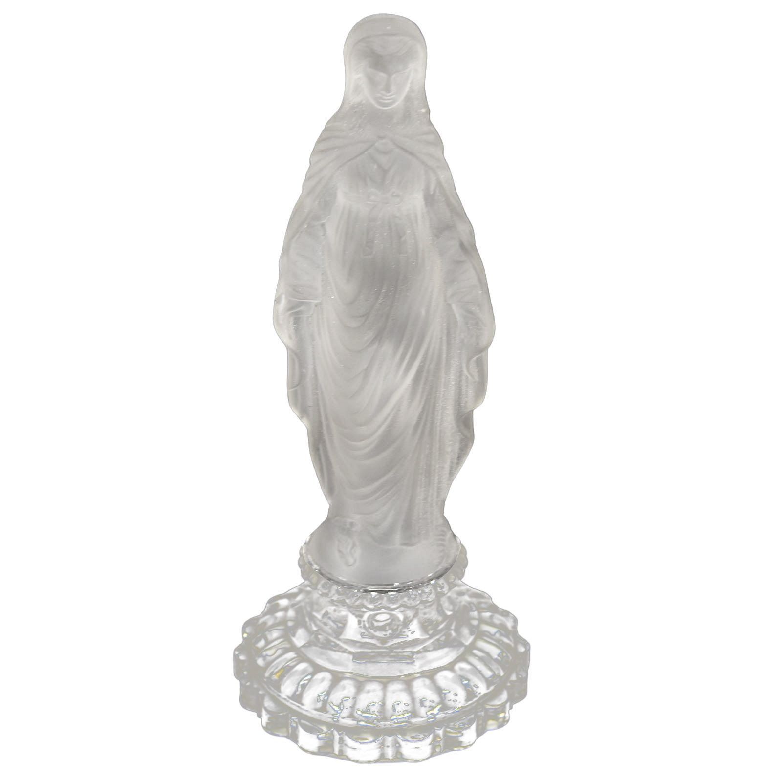 Sculpture Of The Virgin In Frosted Glass, 1900