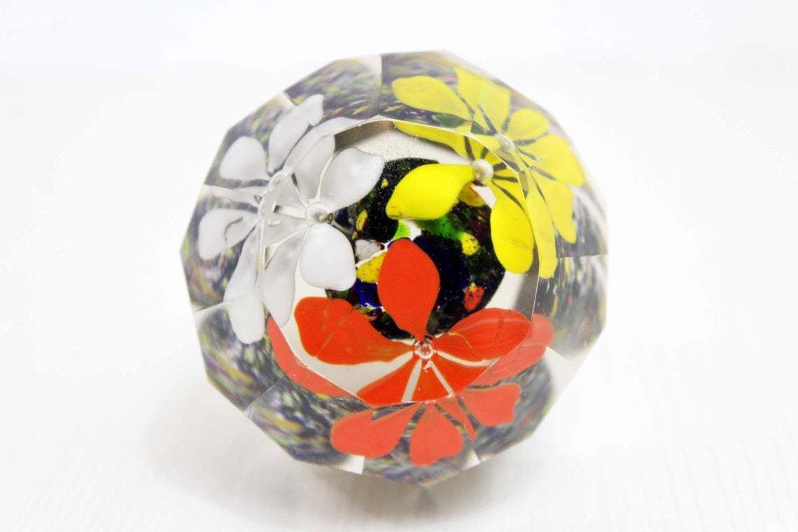 Nice Glass Sulphide Paperweight photo for sale