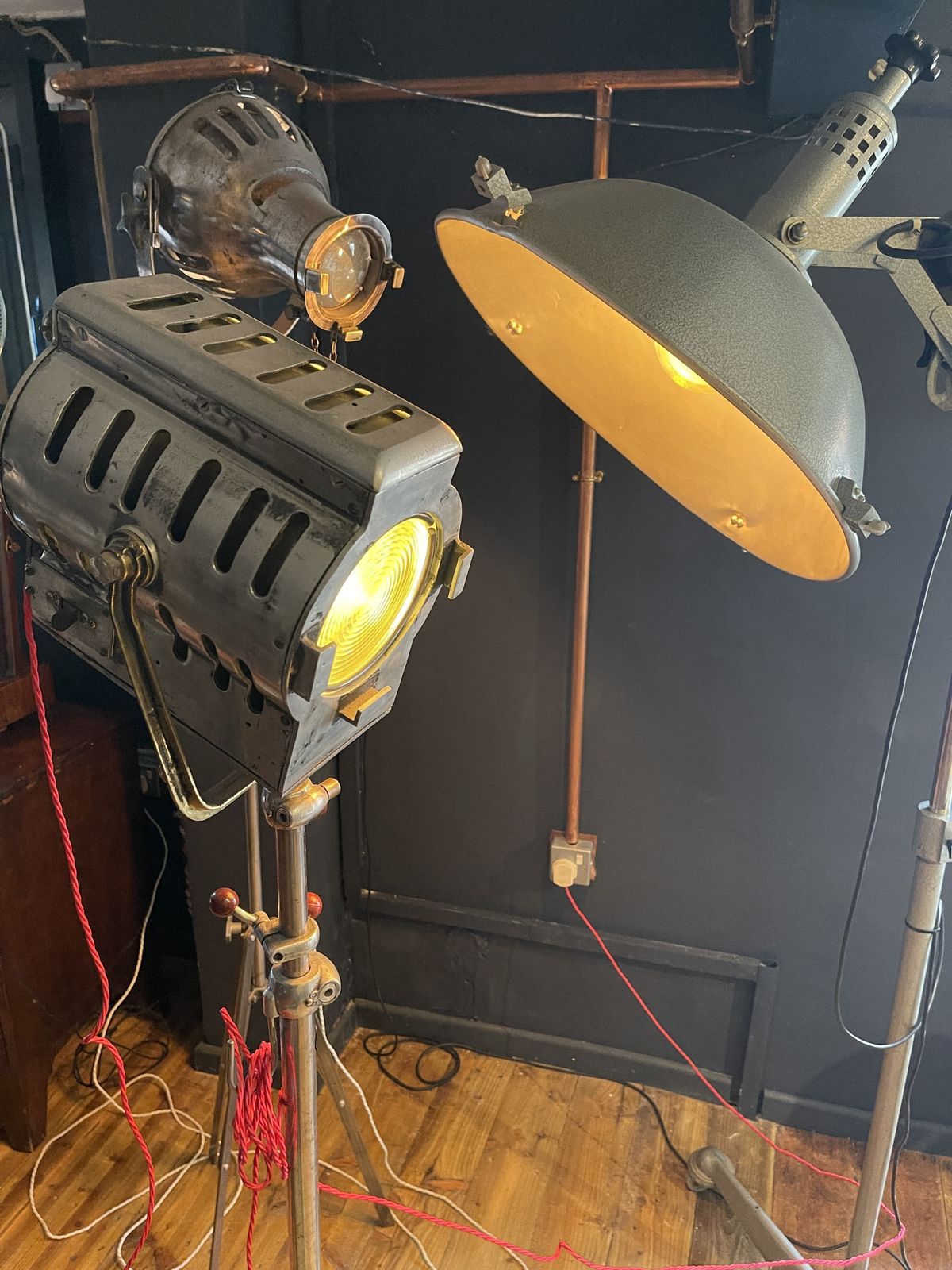 Large Vintage Dentists Light Theatre Lighting photo buy