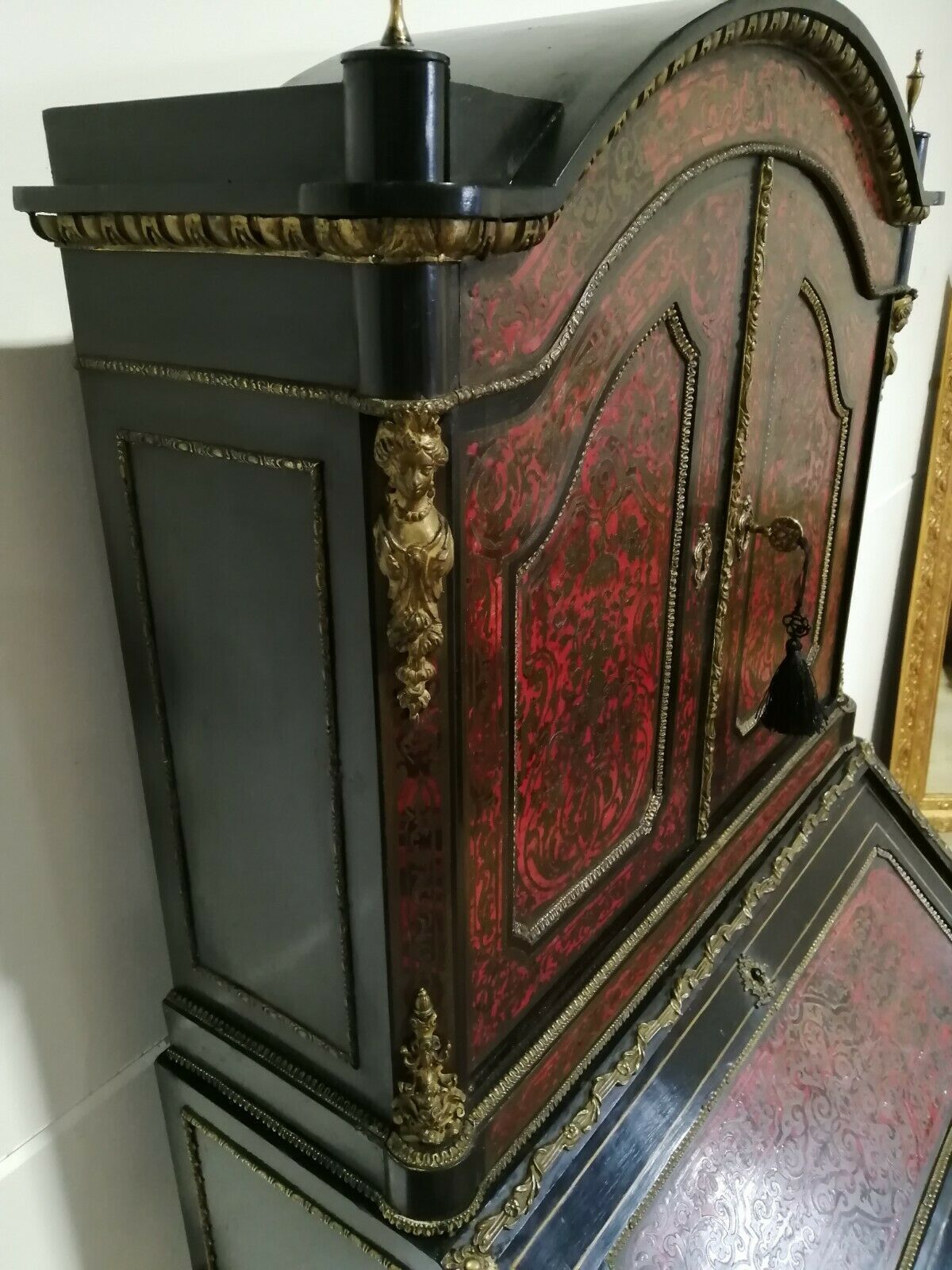 Antique 19th Century French Boulle Cabinet ~ Professionally Restored photo Furniture