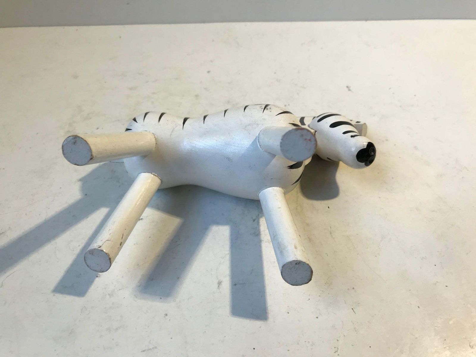 Kay Bojesen, Vintage Painted Zebra Figure, 1950s photo vinterior