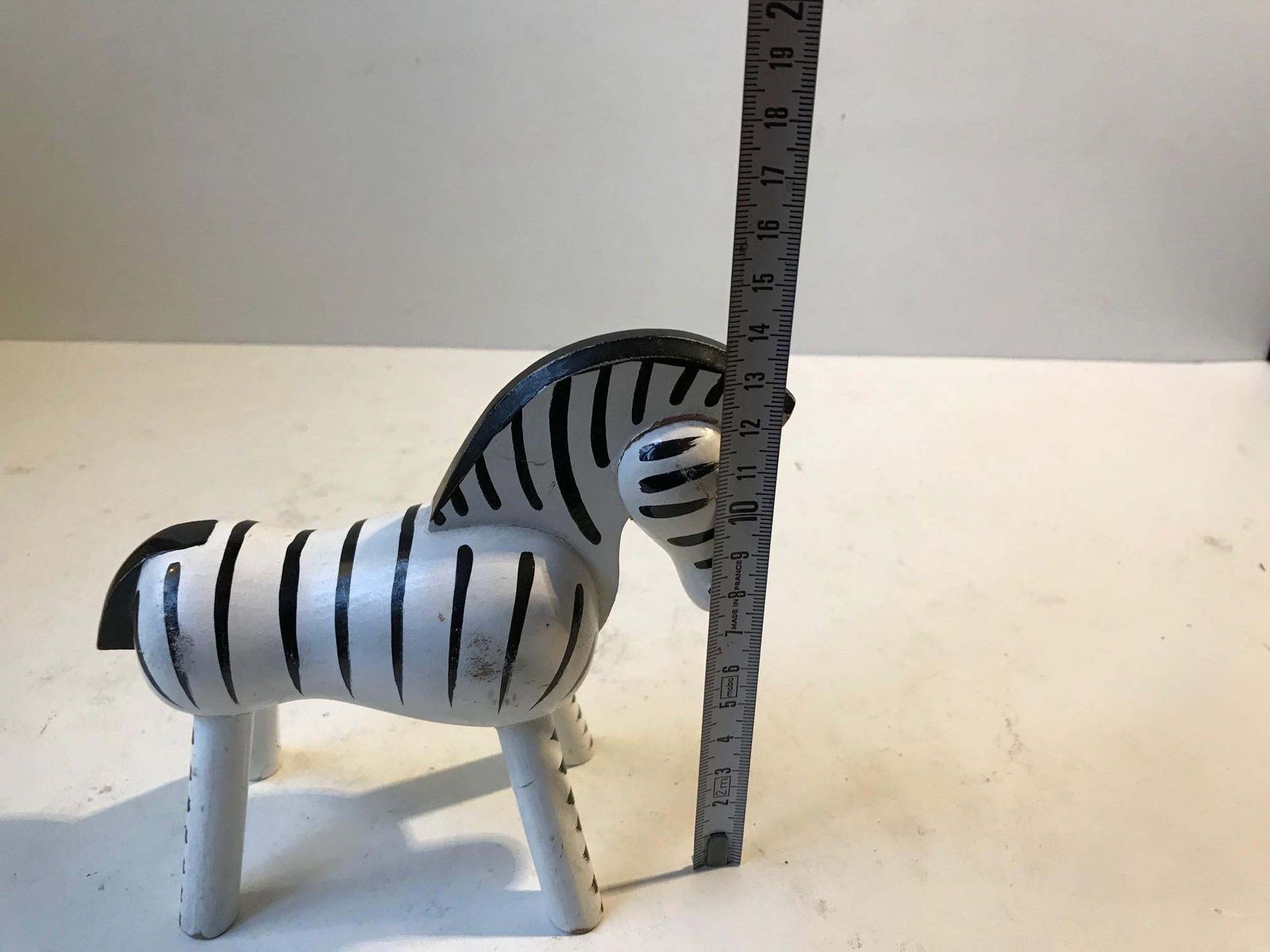 Kay Bojesen, Vintage Painted Zebra Figure, 1950s photo buy