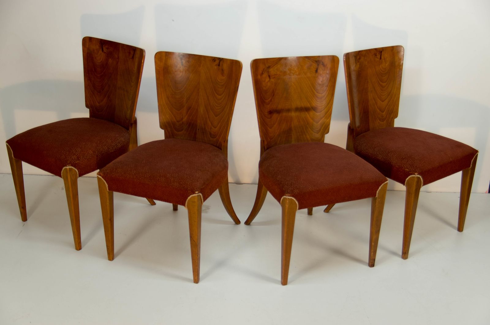 Art Deco Dining Chairs H 214 By Jindrich Halabala For Up Závody, Set Of 4