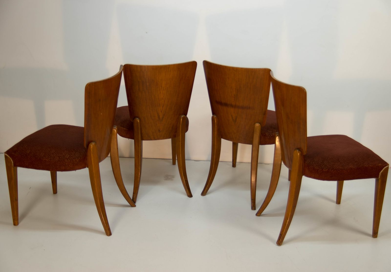 Art Deco Dining Chairs H 214 By Jindrich Halabala For Up Závody, Set Of 4 photo Furniture