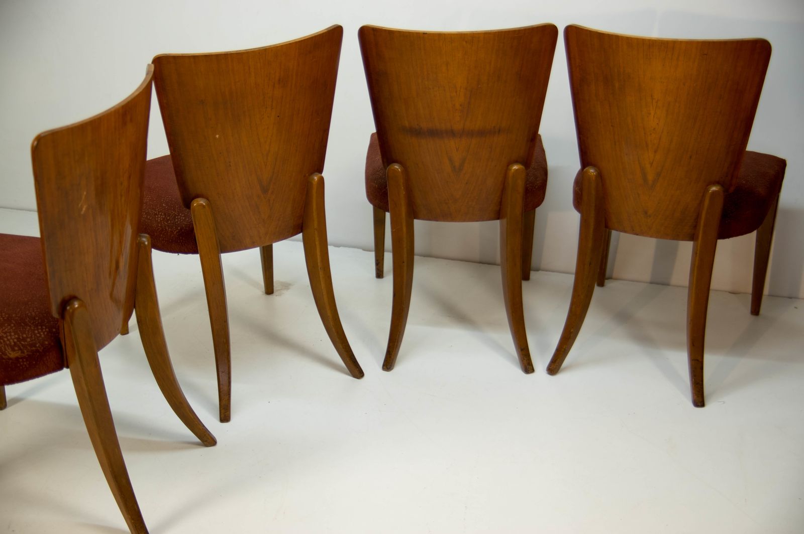 Art Deco Dining Chairs H 214 By Jindrich Halabala For Up Závody, Set Of 4 photo buy