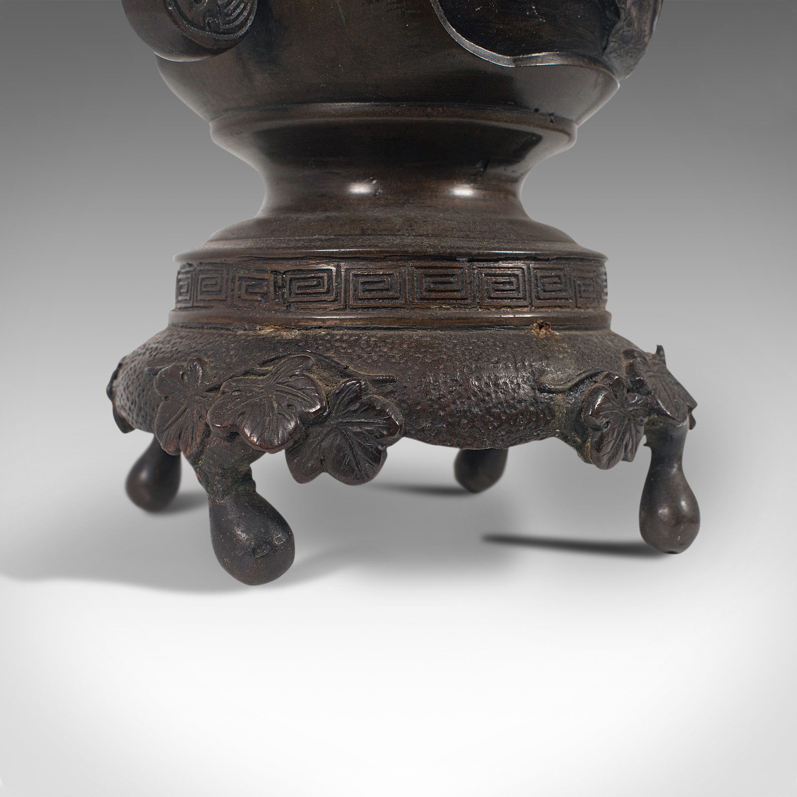 photo for sale Antique Decorative Vase, Japanese, Bronze, Meiji Period, Late 19th, Circa 1900