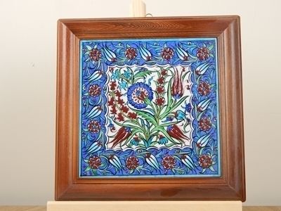 Handmade Turkey, Kutahya Pottery, Tiles, Ceramic Paintings, Picture Frame Q, Free Shipping photo furniture