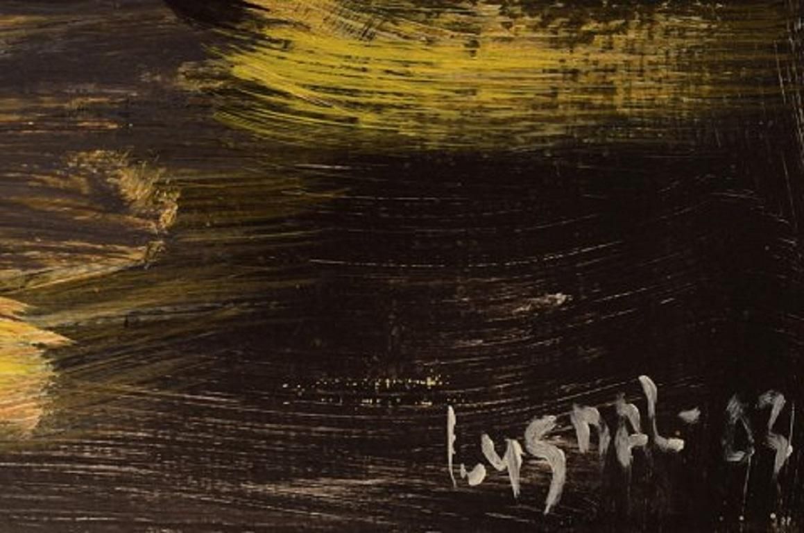 Ivy Lysdal, Acrylic On Canvas, Abstract Modernist Painting, Late 20th Century photo Art