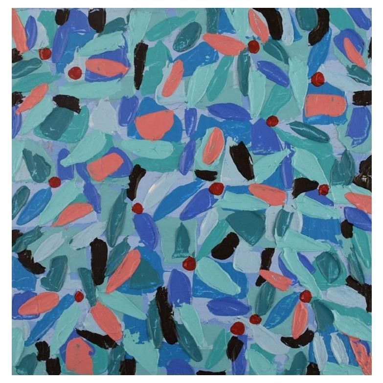 Ivy Lysdal, Acrylic On Canvas, Abstract Modernist Painting, Late 20th Century