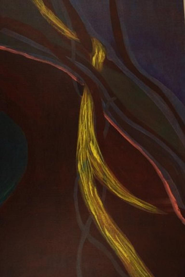 Ivy Lysdal, Acrylic On Canvas, Abstract Modernist Painting, 1997 photo furniture