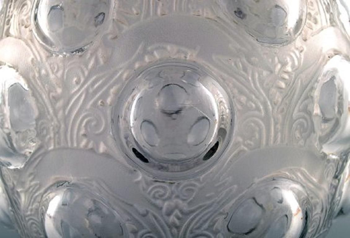 Large And Early René Lalique, Rare "Antilopes" Vase In Art Glass photo buy