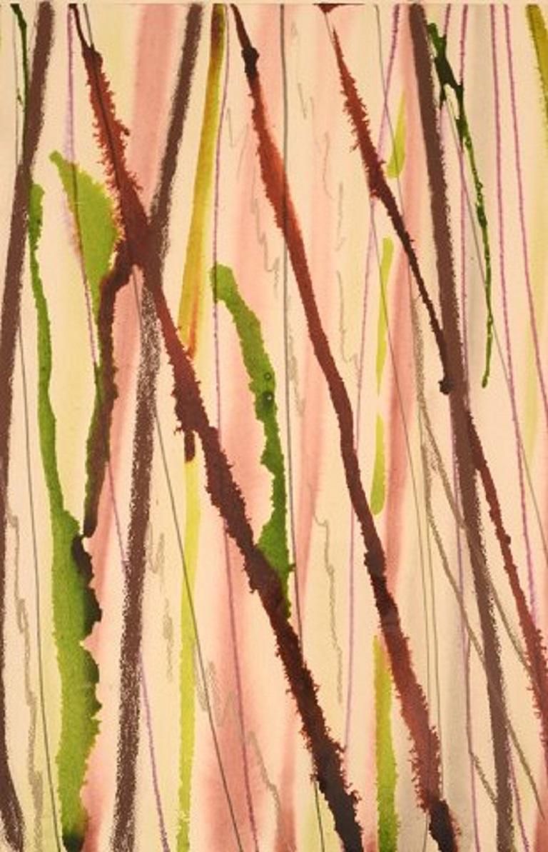 Unknown Artist, Mixed Media On Paper, Dated 2005 photo Art